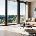 Home 22 룩셈부르크와 네덜란드 생활비 비교 - A modern Luxembourg city apartment interior, bright and spacious T2 layout with high-quality furnish...