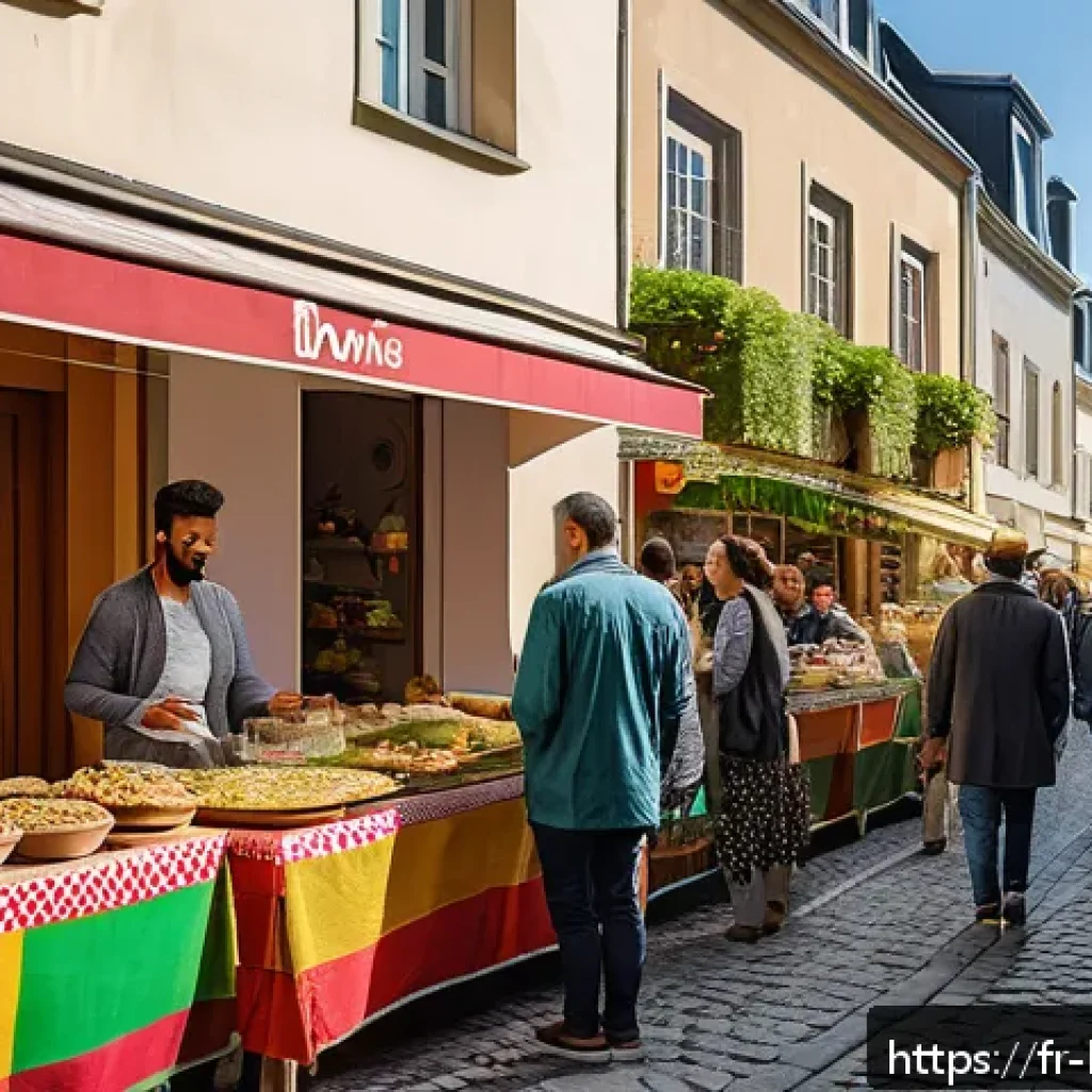 룩셈부르크 내 외국인 차별 문제 - A vibrant multicultural street scene in Luxembourg City’s Bonnevoie district during a sunny afternoo...